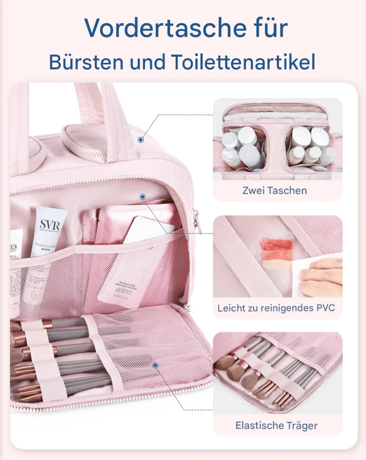 Naisten Monikäyttöinen Hygienialaukku Organisoitu - Image 6