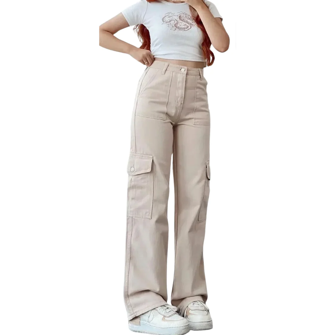 Naisten Multi Pocket Cargo -housut