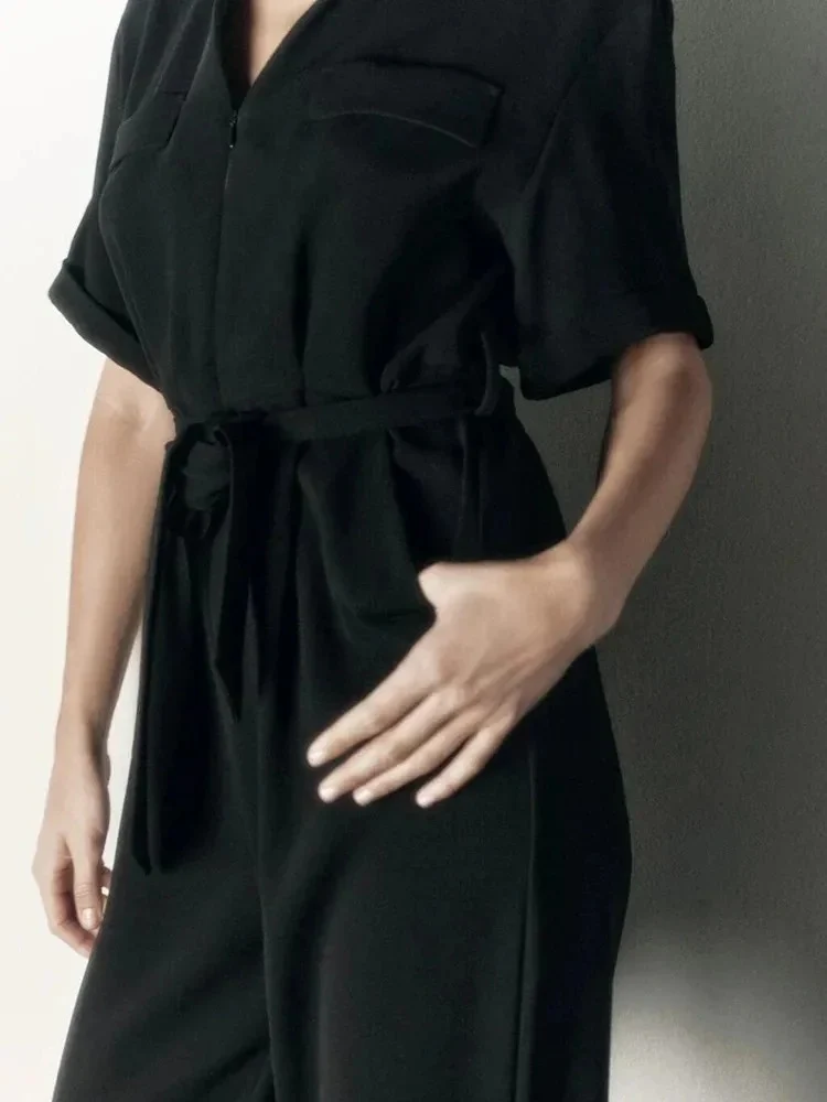 Naisten muoti lyhythihainen Jumpsuit - Image 4