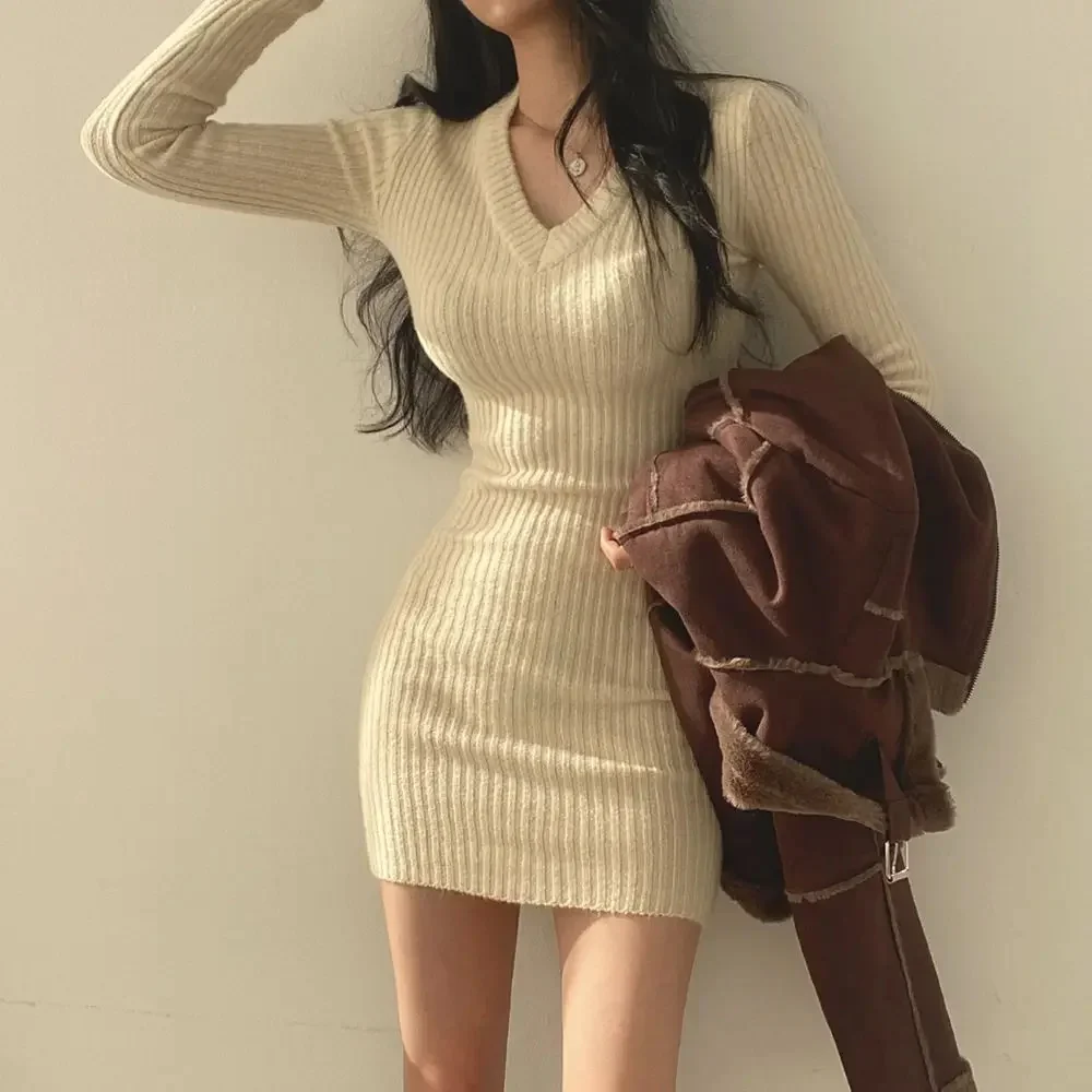 Naisten neuloa Slim Bodycon - Image 9