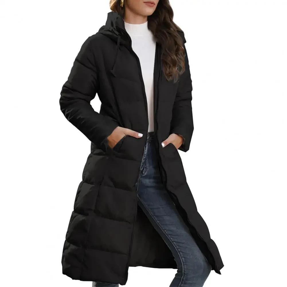 Naisten paksu topattu hupullinen parka - Image 3