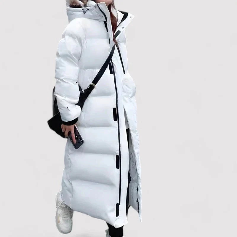 Naisten Pitkä Pufferparka Vedenpitävällä Tyylillä - Image 4
