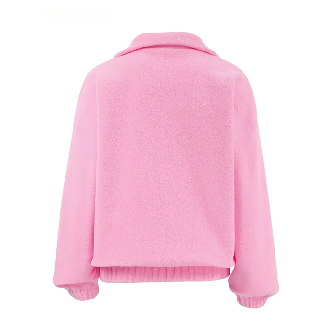Naisten Polar Fleece vaaleanpunainen vetoketjullinen Tekokuitu - Image 2