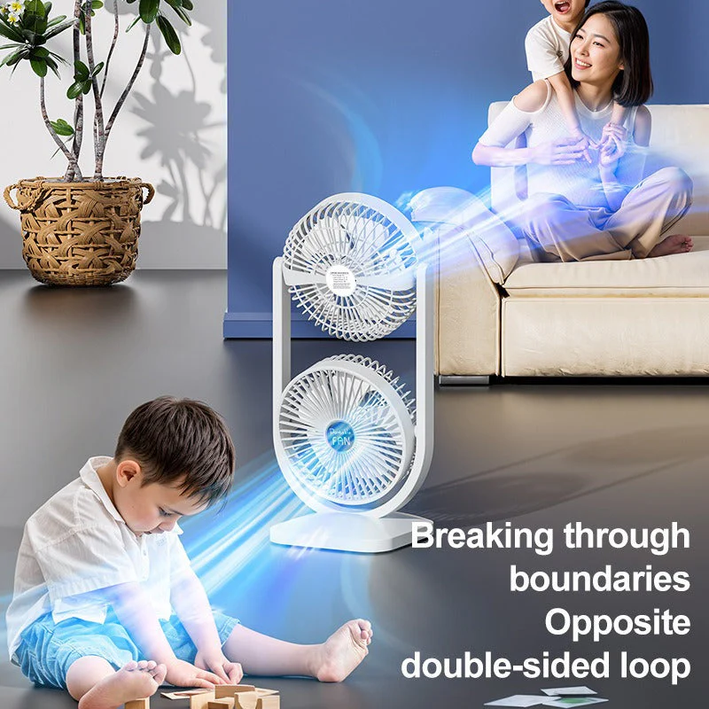 Pöytäfan Innovatiivinen Kaksisuuntainen Tuuletin - Image 6