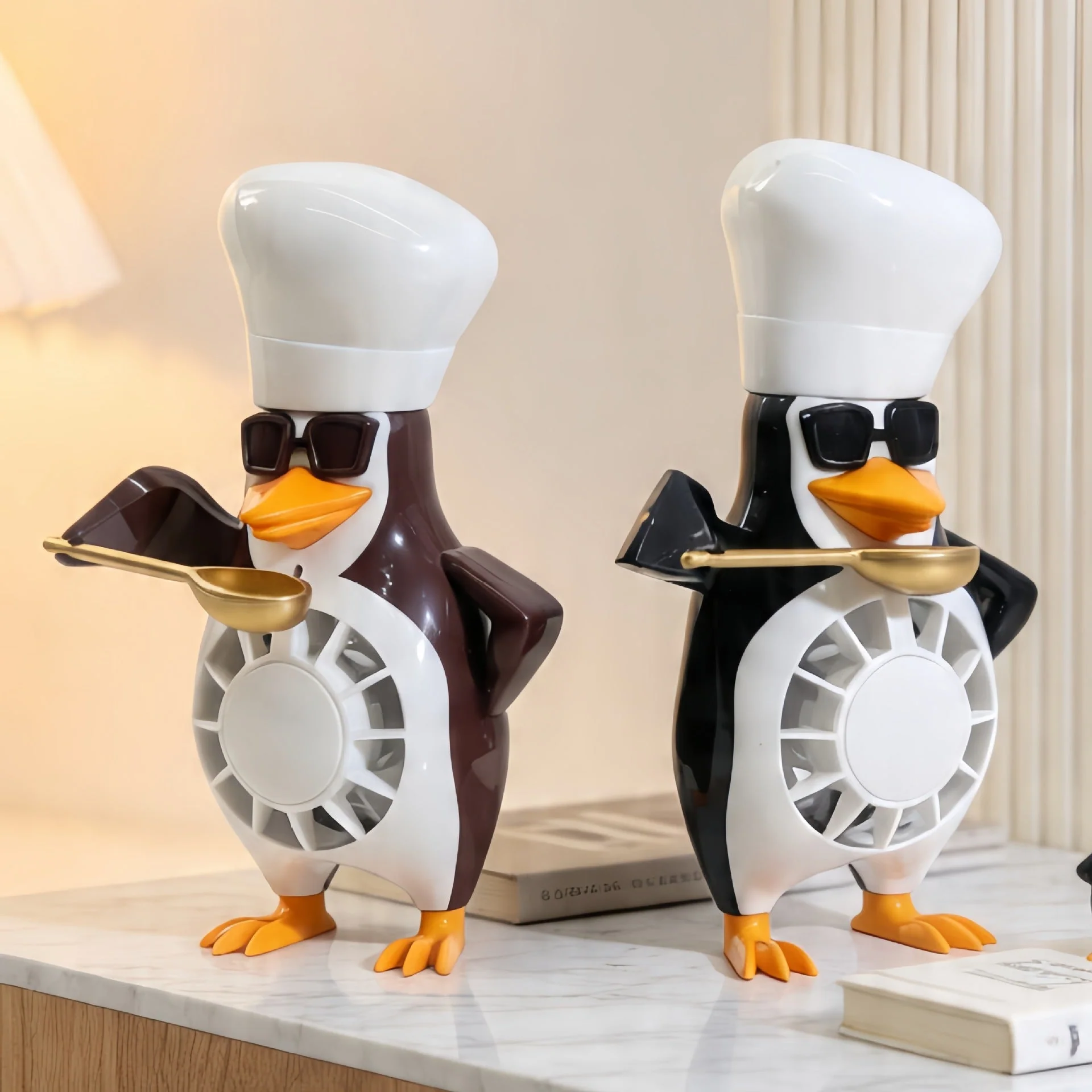 Naisten Pöytätuuletin Pingviinikuviolla Kompakti Design - Image 4