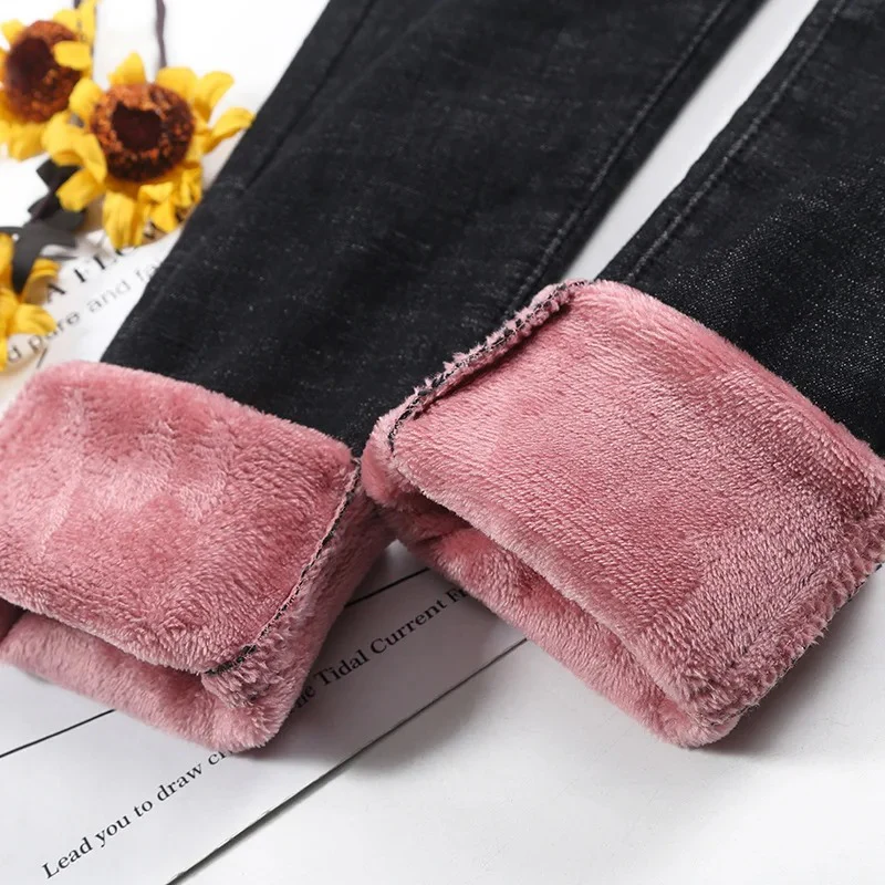 Naisten Retro Thermal Skinny farkut - Image 10