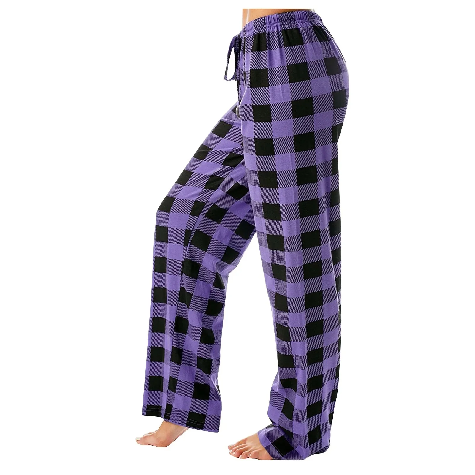 Naisten ruudullinen painettu pyjama - Image 11