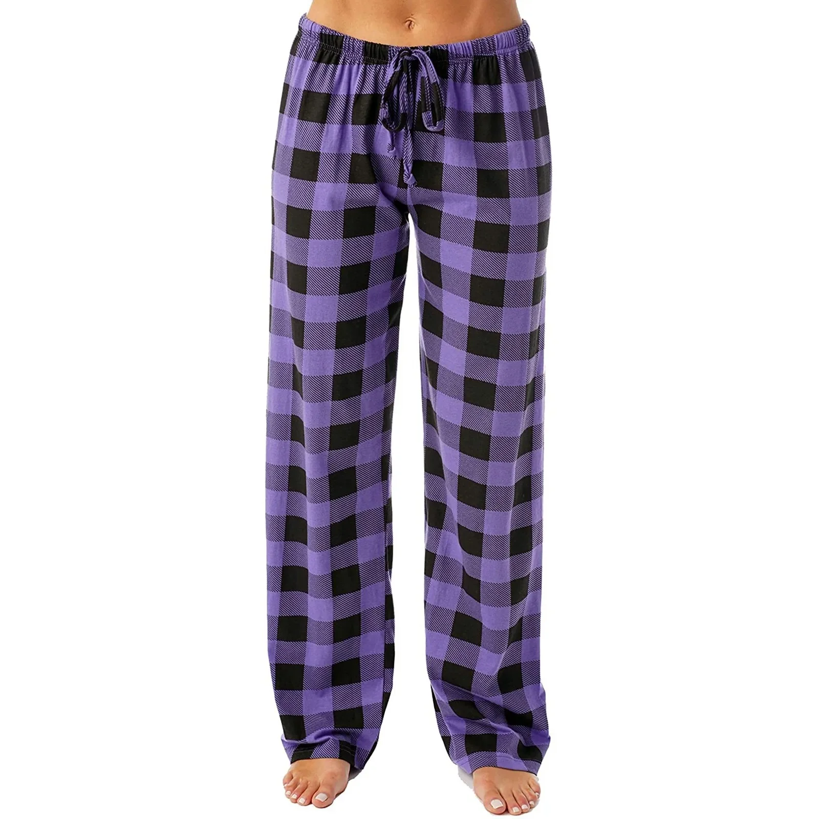Naisten ruudullinen painettu pyjama - Image 6