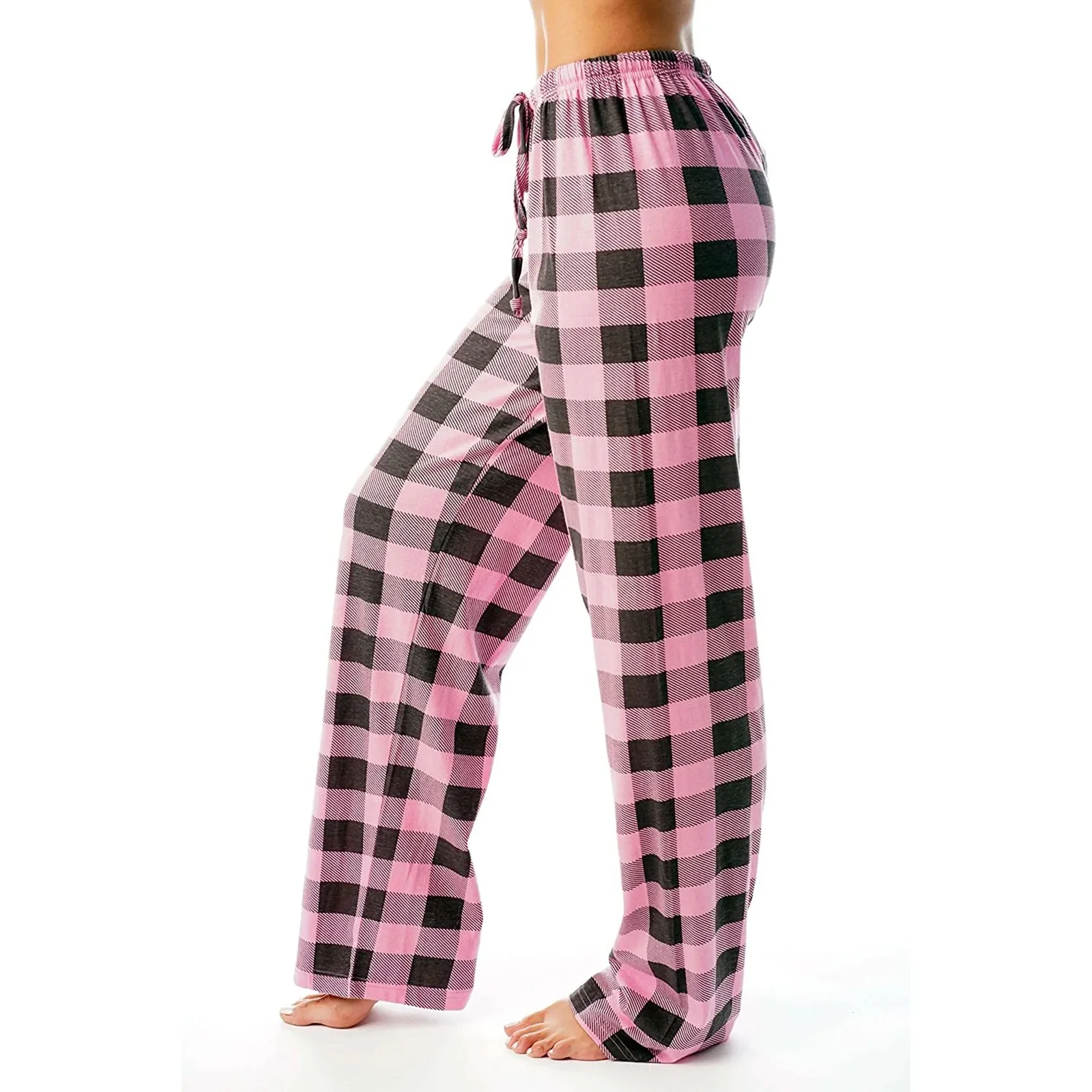 Naisten ruudullinen painettu pyjama - Image 9