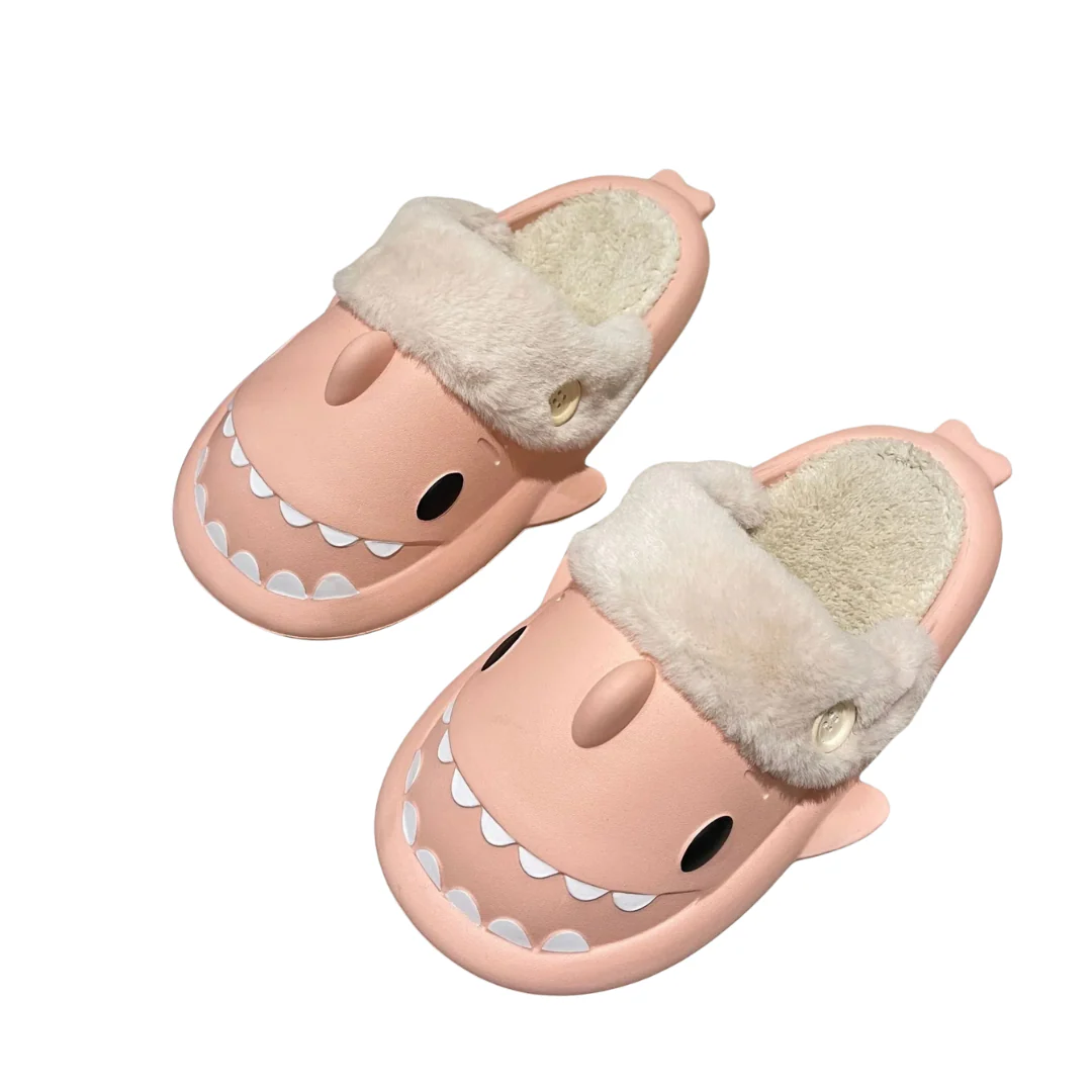 Naisten Shark Plush Cotton Tossut - Image 4
