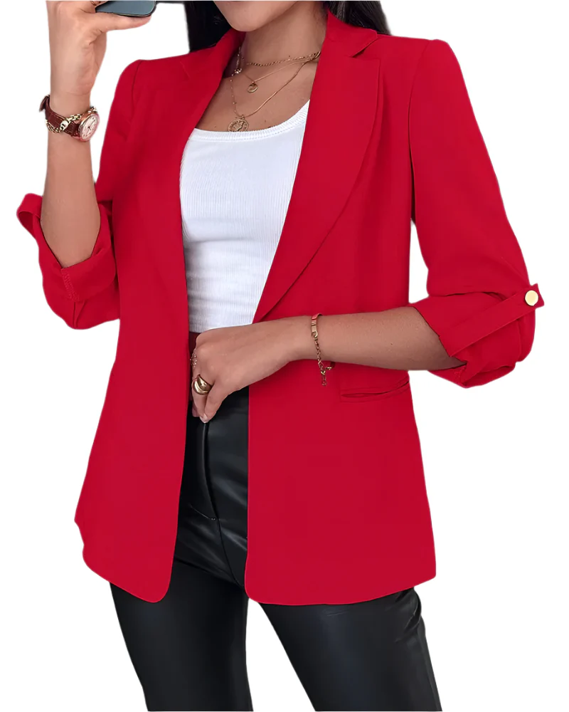 Naisten Slim Cardigan Blazer - Image 2