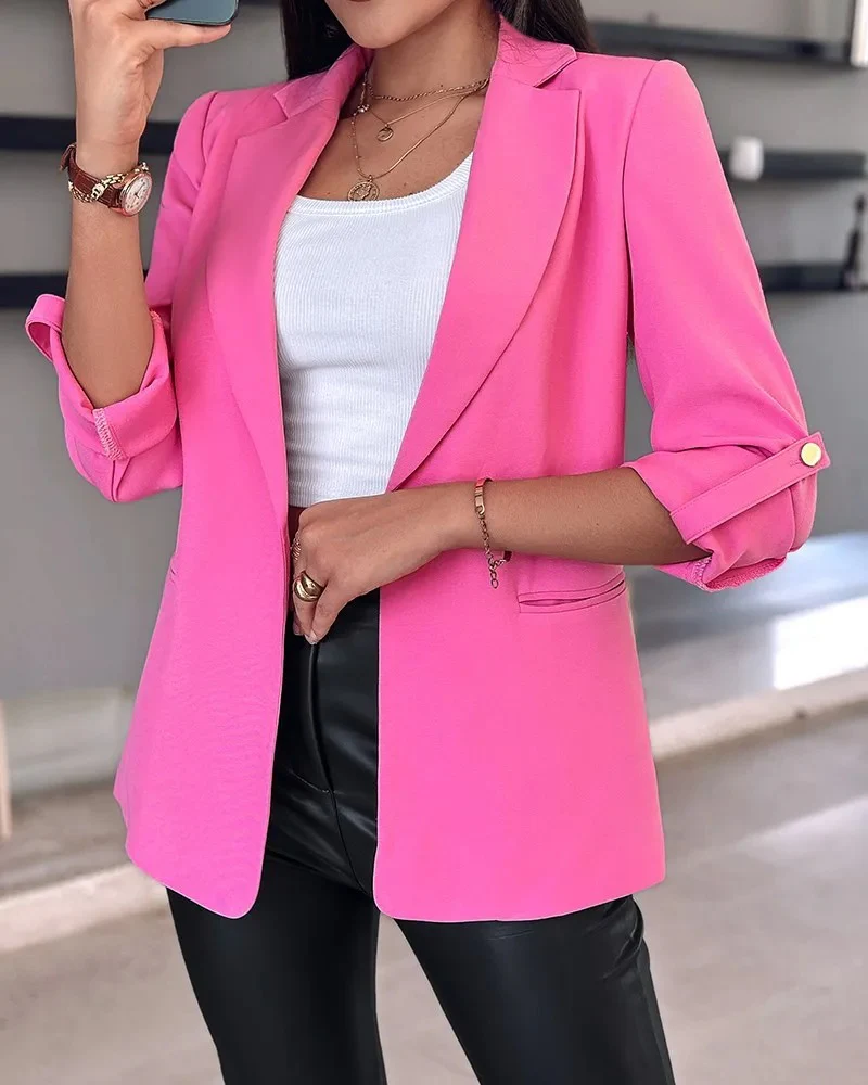 Naisten Slim Cardigan Blazer - Image 8