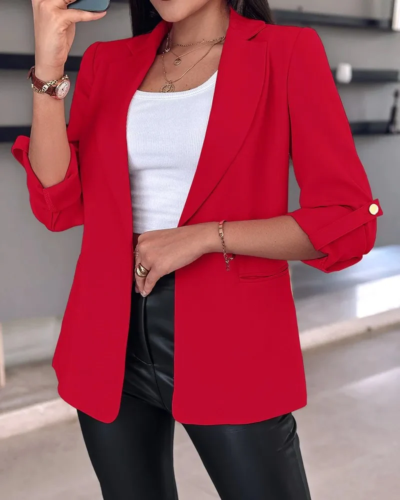 Naisten Slim Cardigan Blazer - Image 9