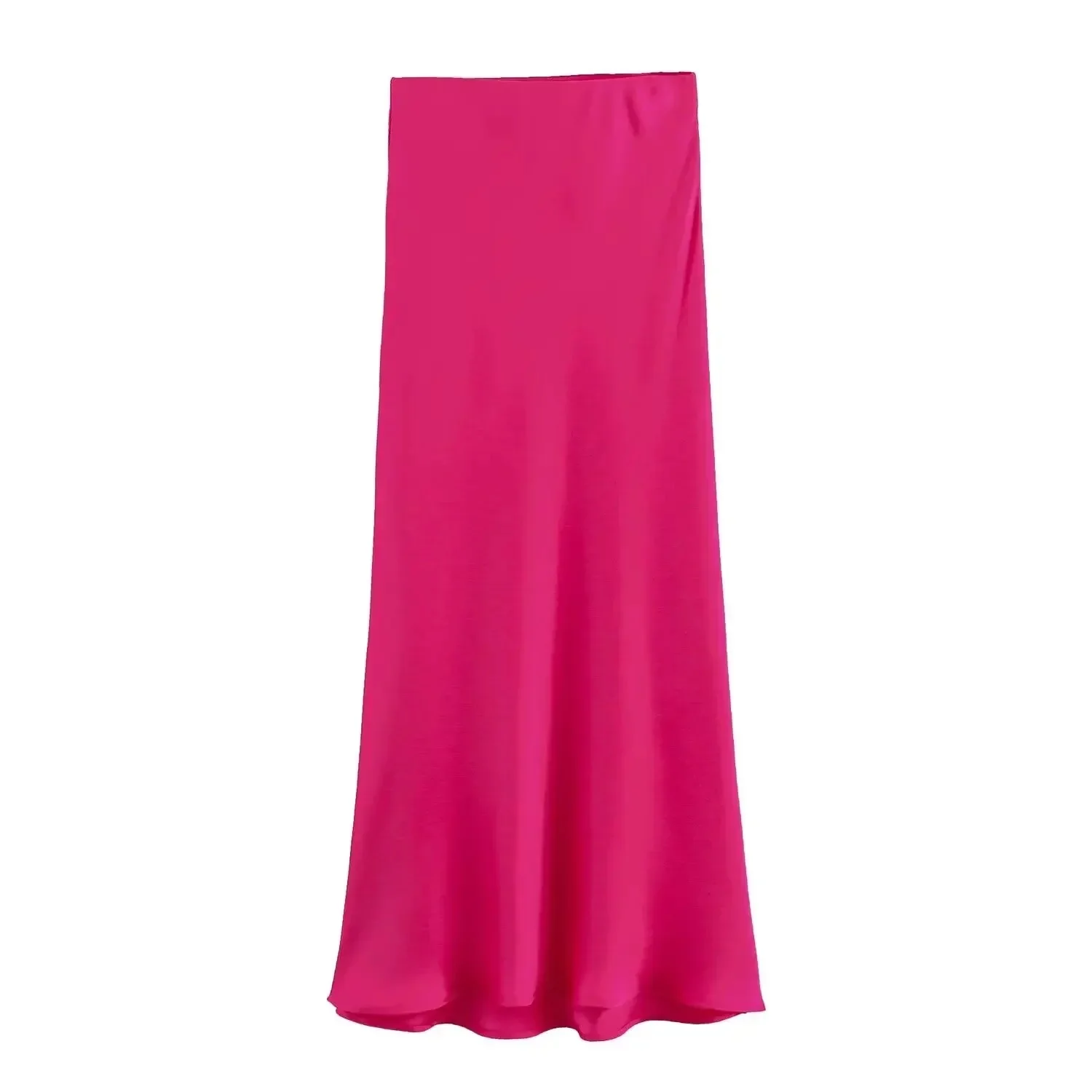 Naisten Slim Fit Polyesterisatiinihame Kiristysnauha Mekko - Image 4