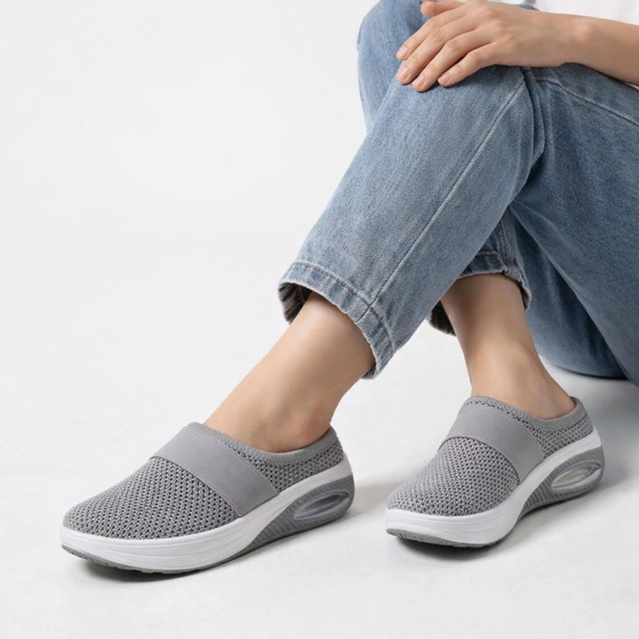 Naisten Slip-On Kävelykengät Ilmatyynydesignilla - Image 4