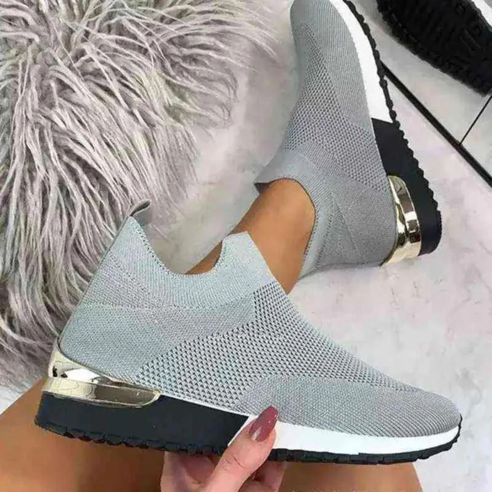 Naisten Slip-On Kengät Hengittävällä Designilla - Image 4