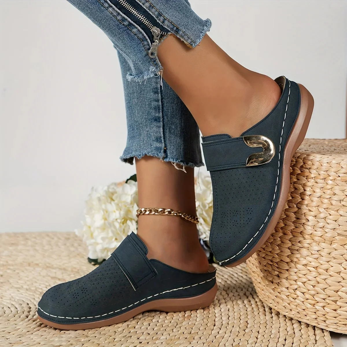 Naisten Slip-On Wedge Platform Sandaalit - Image 6