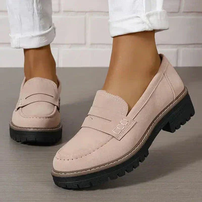 Naisten Suede Loaferit Paksulla Pohjalla - Image 11