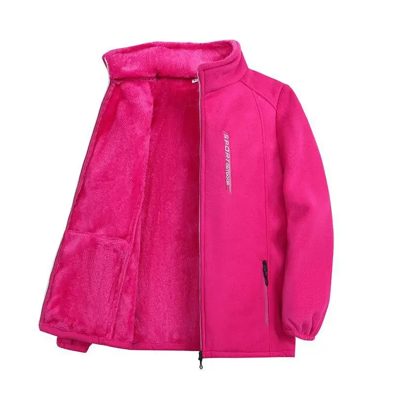 Naisten talvi lämmin fleece takki - Image 12