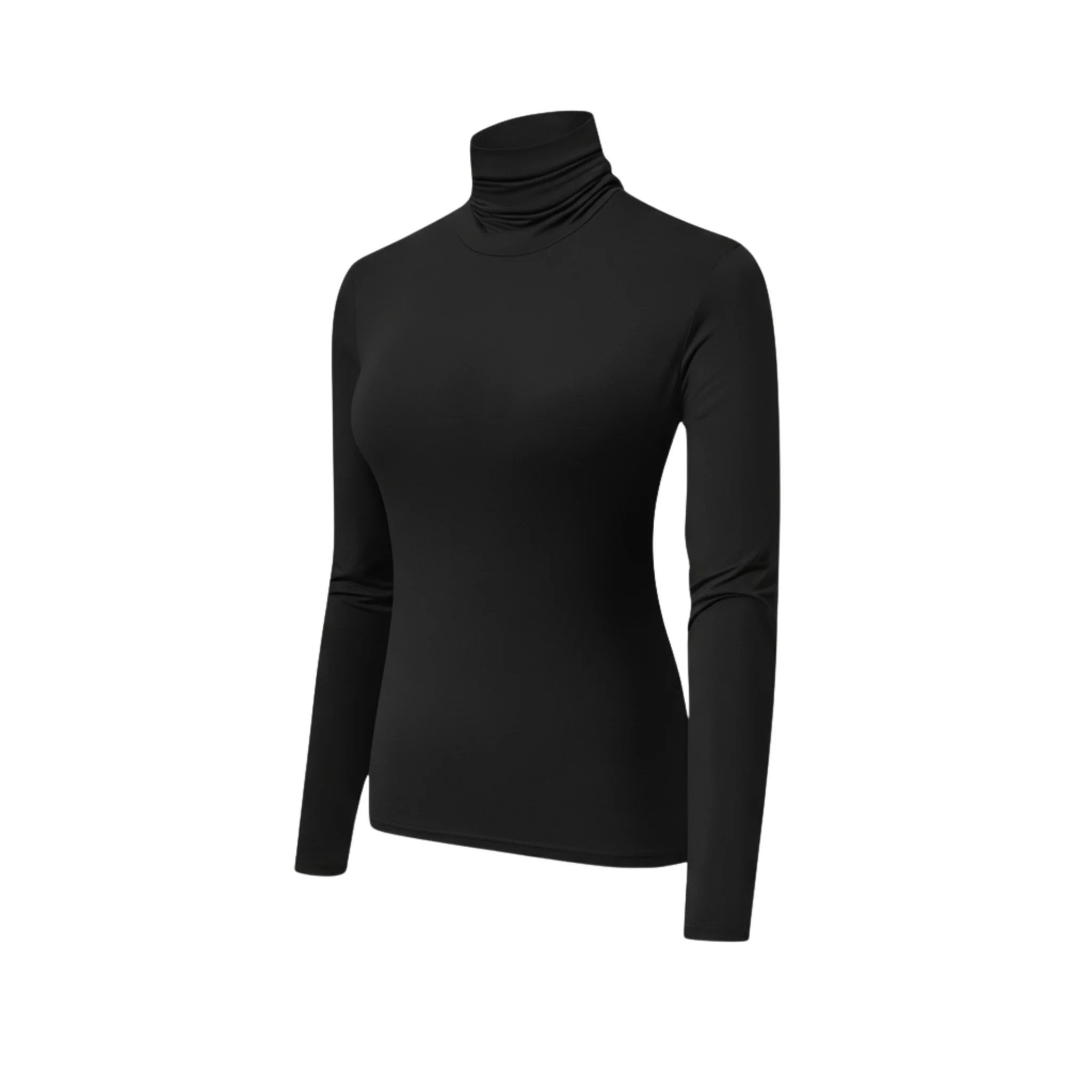 Naisten Turtleneck Soft Knit T-paita - Image 5