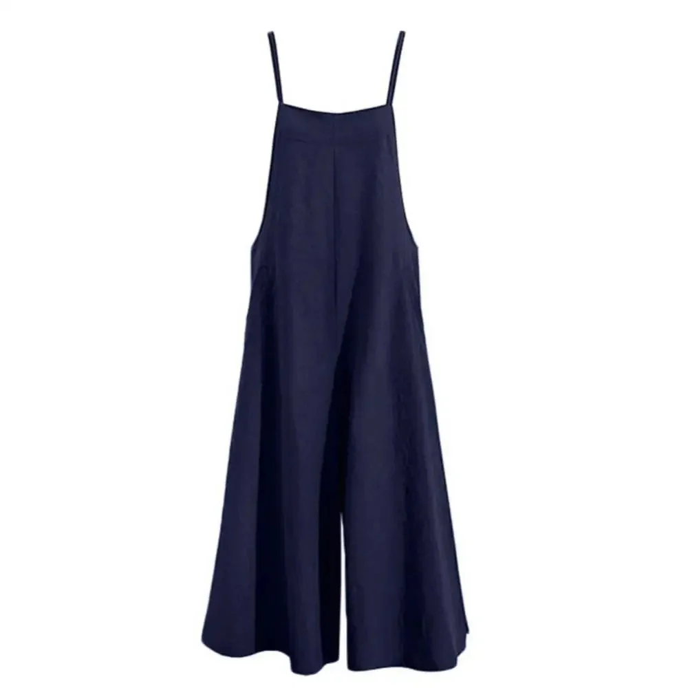 Naisten yleinen hihaton löysä Jumpsuit - Image 2