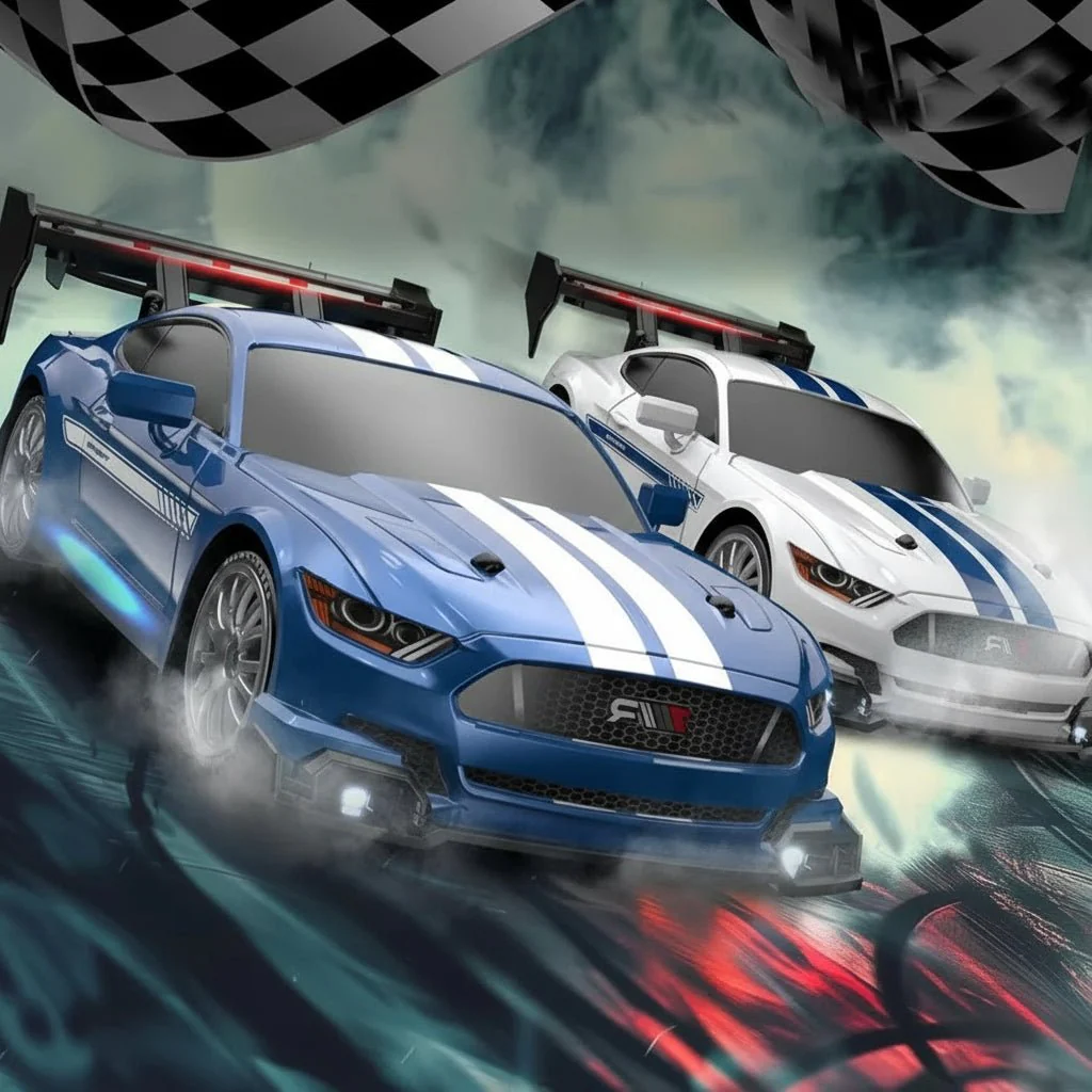 Nelivetoinen RC-drift-auto erityisillä renkailla - Image 4