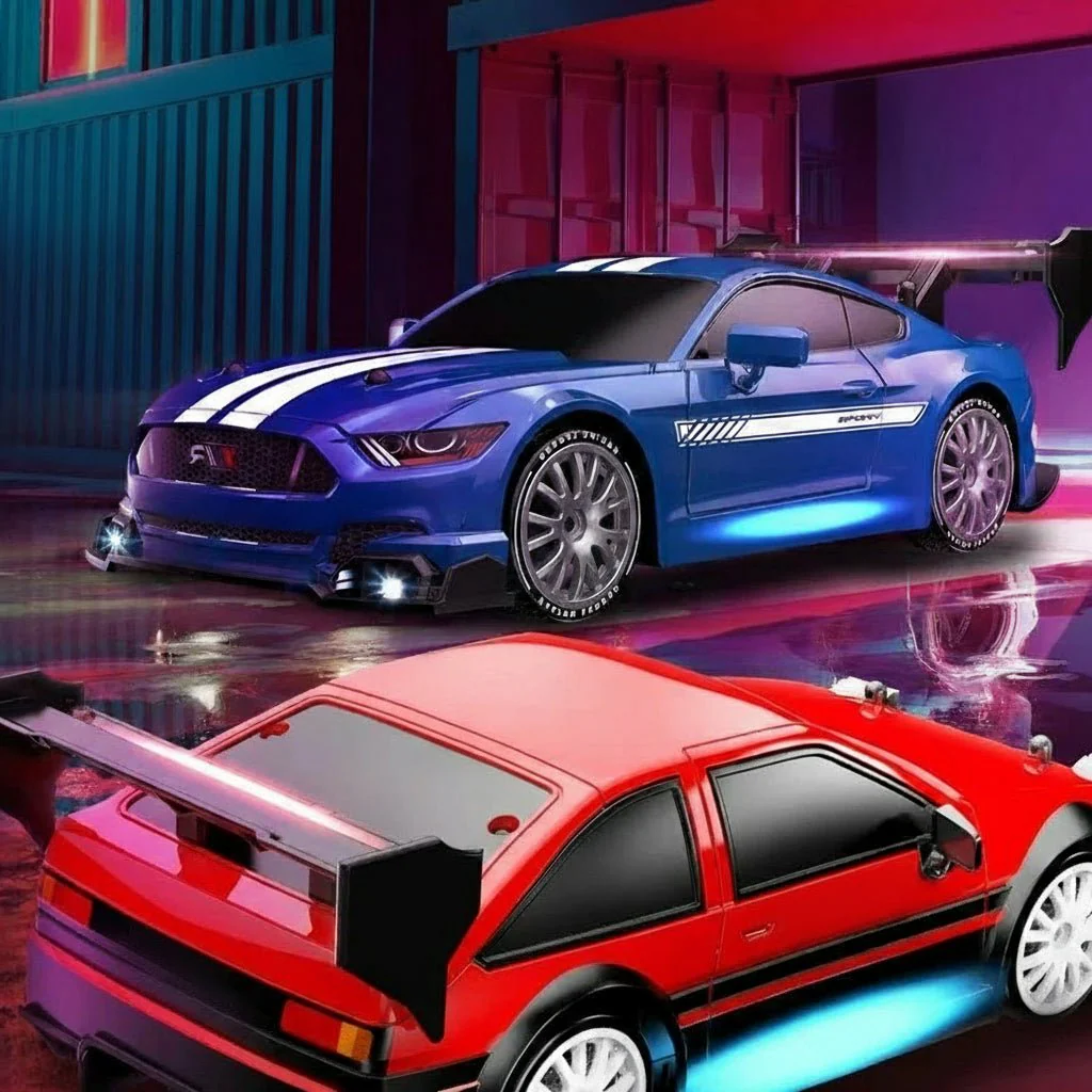 Nelivetoinen RC-drift-auto erityisillä renkailla - Image 5