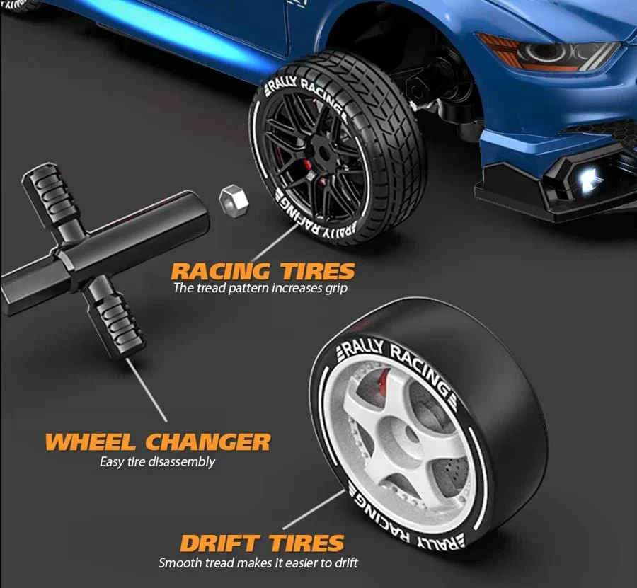 Nelivetoinen RC-drift-auto erityisillä renkailla - Image 7