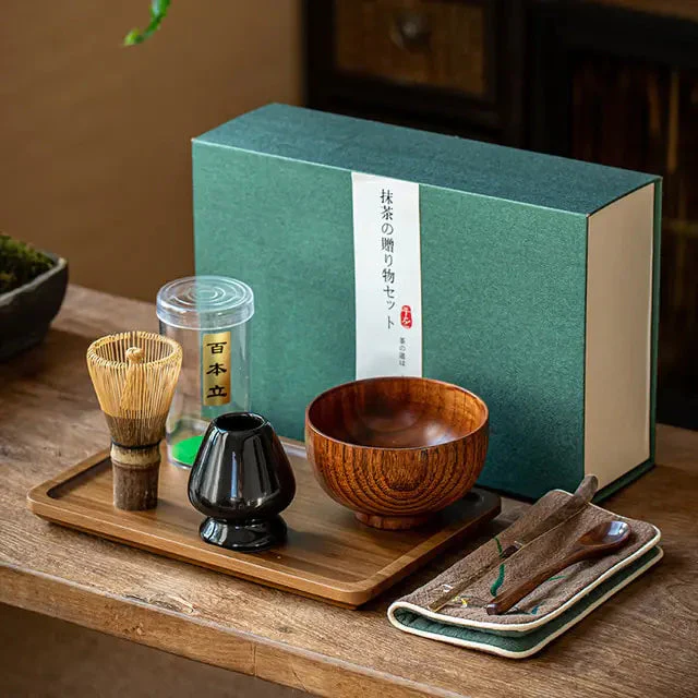 Perinteinen Matcha Lahjasetti Teeseremoniaan - Image 10