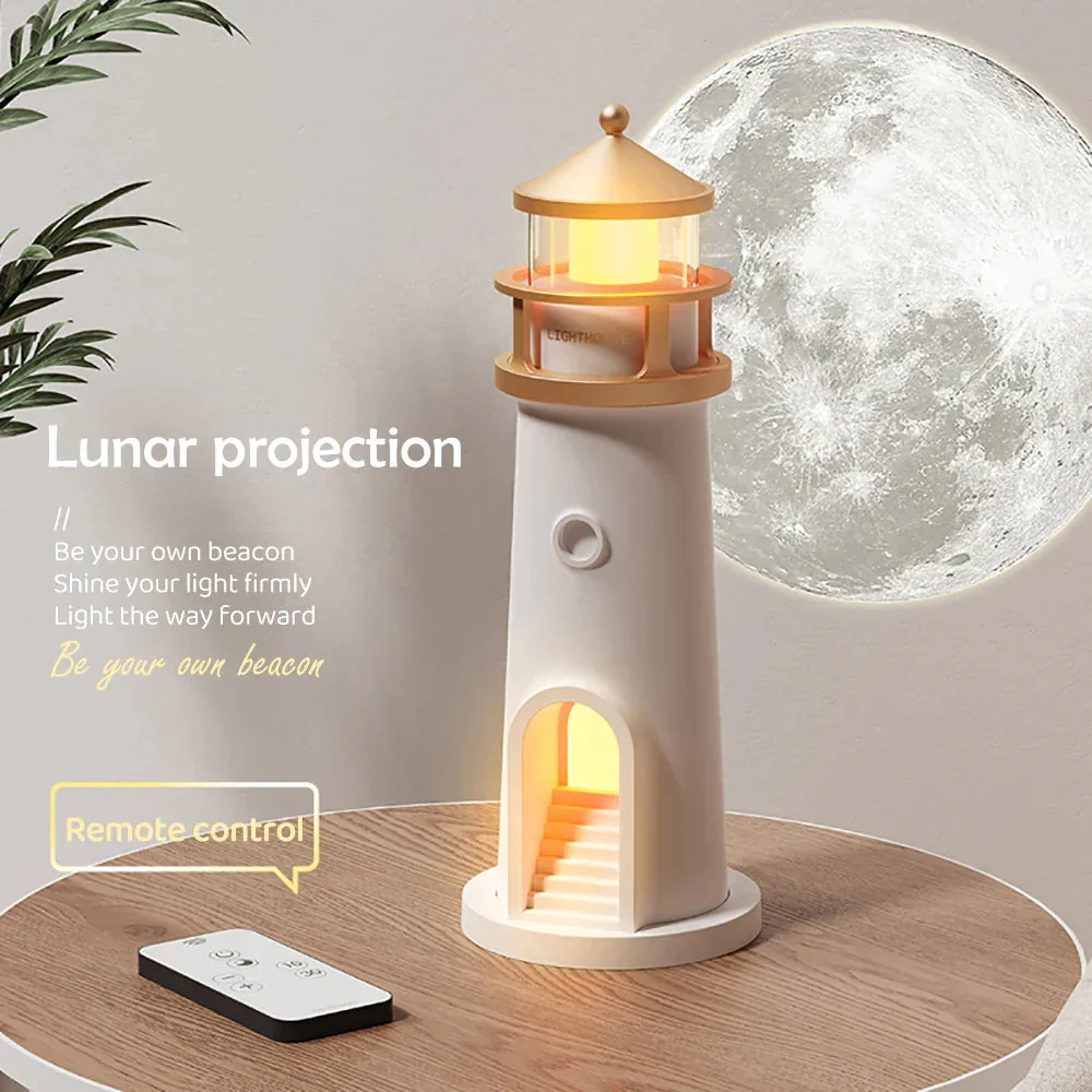 Pöytävalaisin Bluetoothilla Himmennettävällä Valaistuksella ja Majakkaprojektiolla - Image 6