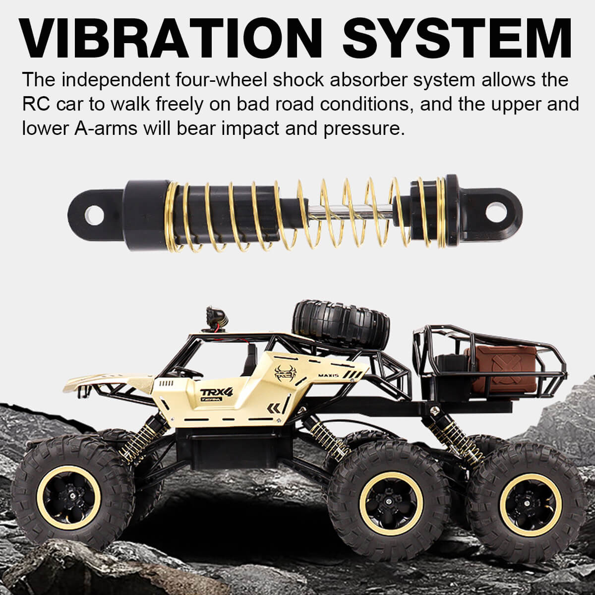 RC Monsteriauto 6WD LED-valoilla - Image 5