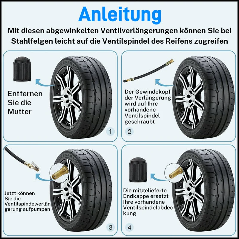 Rengasventtiilin pidennykset Universaali Käyttöön - Image 8
