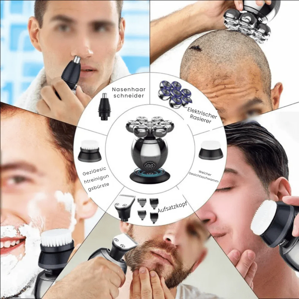 Sähköinen Parranajokone 7D Innovatiivisella Muotoilulla - Image 4