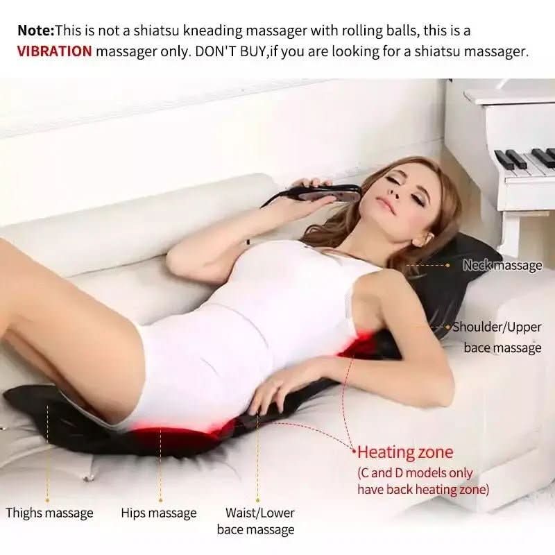 Sähköinen Selkätyyny Lämpötoiminnolla Ergonominen Muotoilu - Image 4
