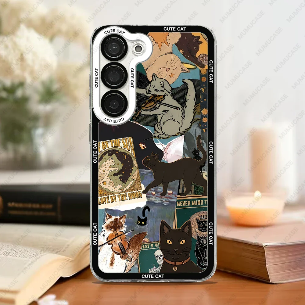 Samsung Galaxy S15, S20, S21,S22, S23, S24, S24, Ultra, Plus Phone Case Cat Collage - Image 3