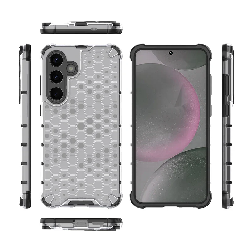 Samsung Galaxy S25 Plus,  Ultra  Kotelo Iskunkestävä Honeycomb Design - Image 3