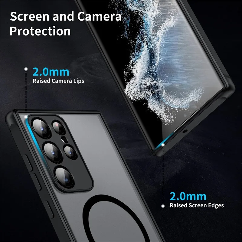 Samsung Galaxy S25 S24 Ultra Plus Phone Case Magnetic Closure Stylish - Image 2