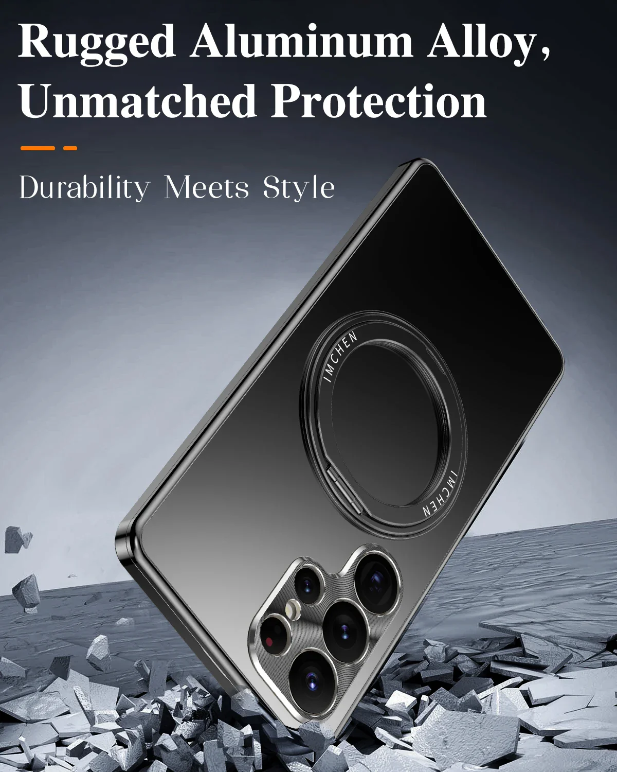 Samsung S25 Ultra Suojakuori 360° Pyörivällä Kannattimella - Image 4