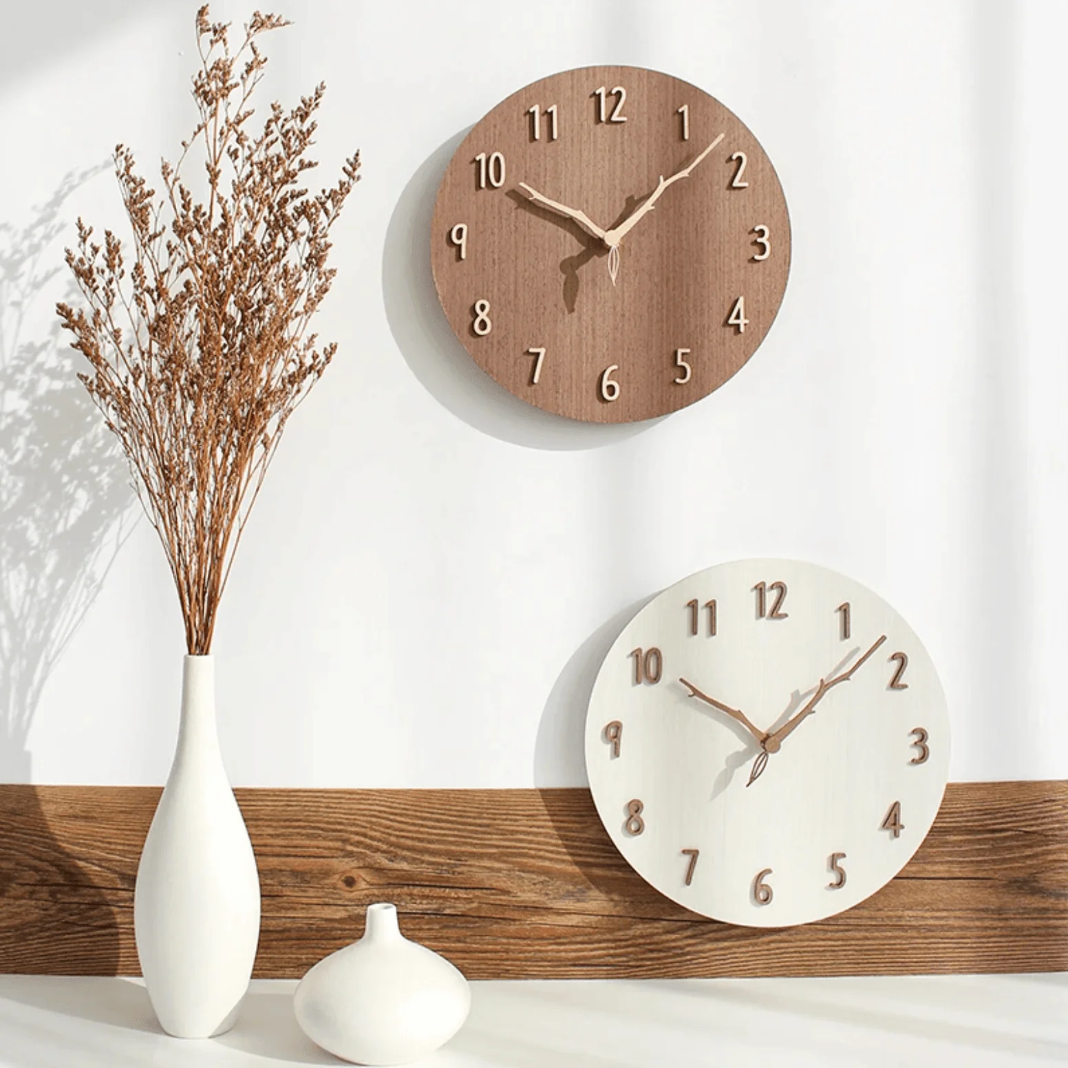 Seinäkello Tyylikkäällä Muotoilulla 30 cm Moderni Sisustuselementti - Image 3