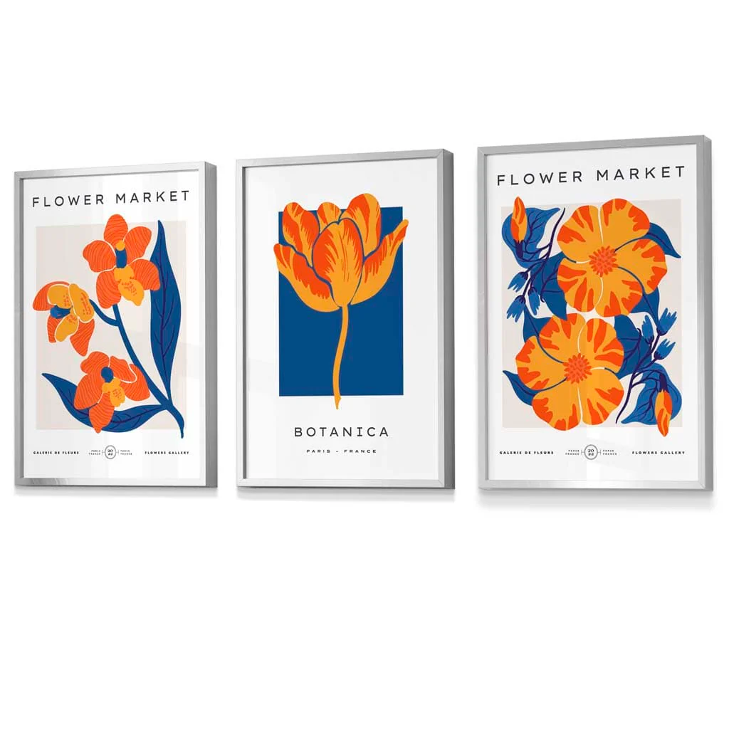 Seinätaideprintit Kukka-aiheiset Setti - Image 5