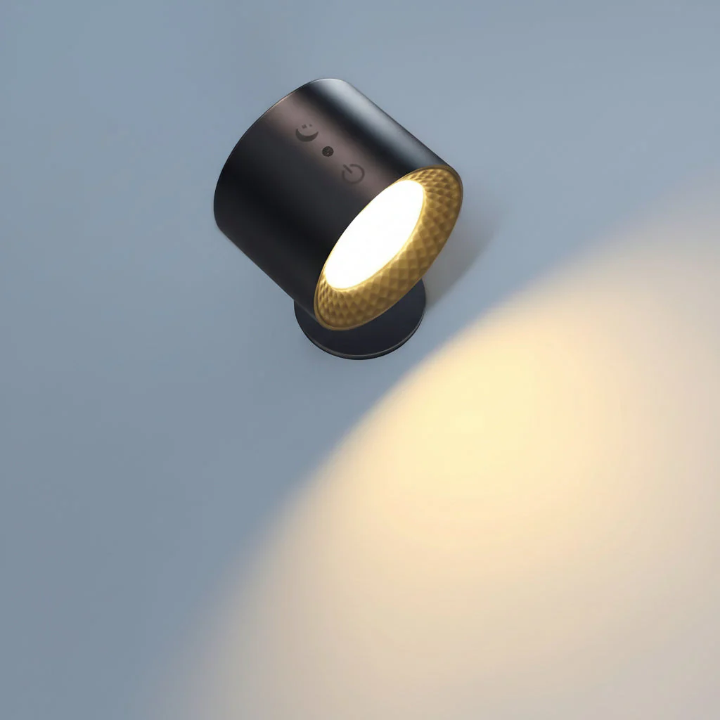 Seinävalaisin Himmennettävä Moderni LED 360° Kääntyvä Ladattava Seinälampuksi - Image 4