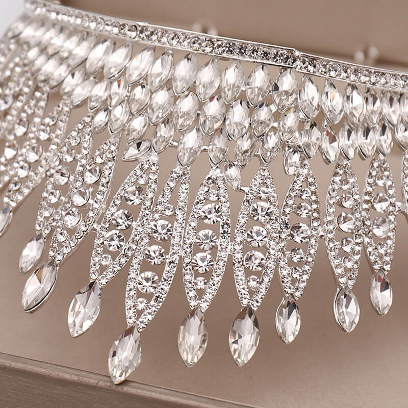 Strassi kristalli tiara - Image 9