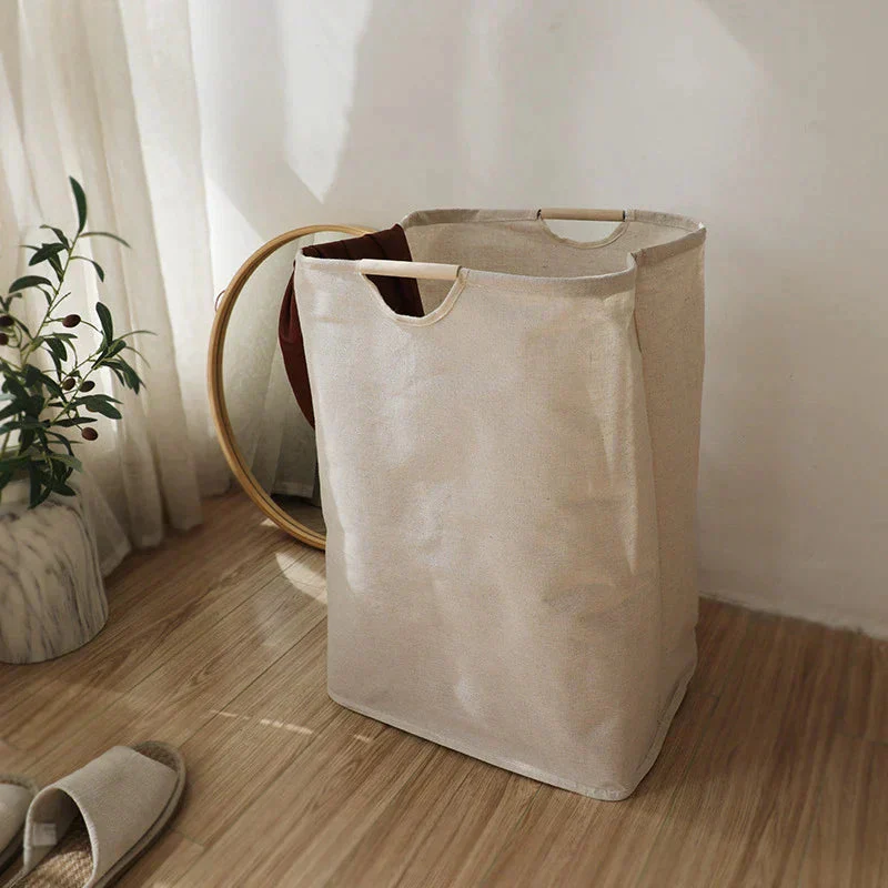 Taitettava Pyykkikori Japanilaisella Tyylillä Minimalistinen Design - Image 3