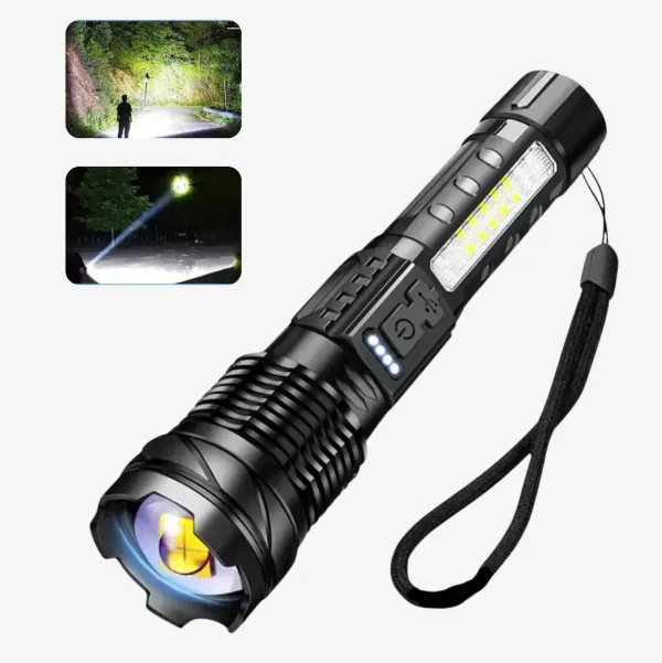 Tehokas Taskulamppu Kompakti ja Vedenpitävä 5000 Lumenia - Image 2