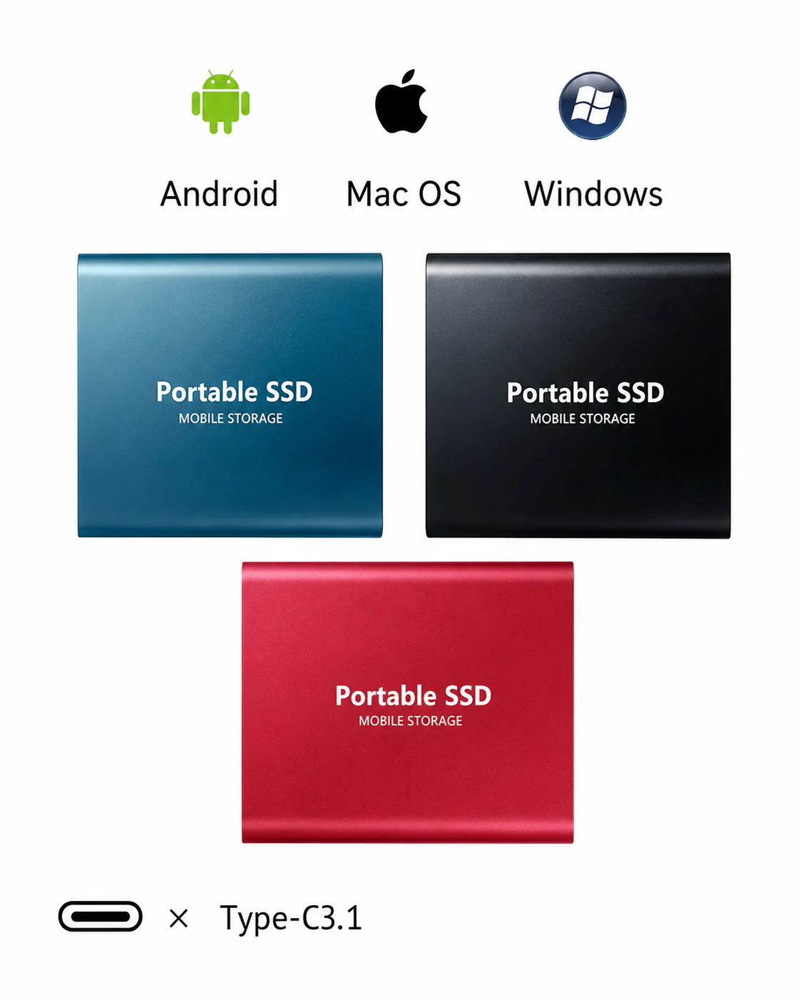 Ulkoisen SSD-levyn 128 TB Kompakti ja Luotettava Tallennustila - Image 4
