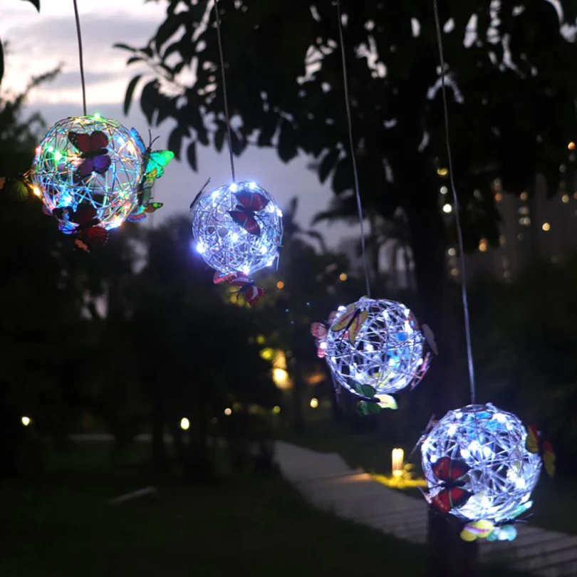 Ulkopuolen LED-valaistus Perhosmallilla Aurinkoenergialla - Image 2