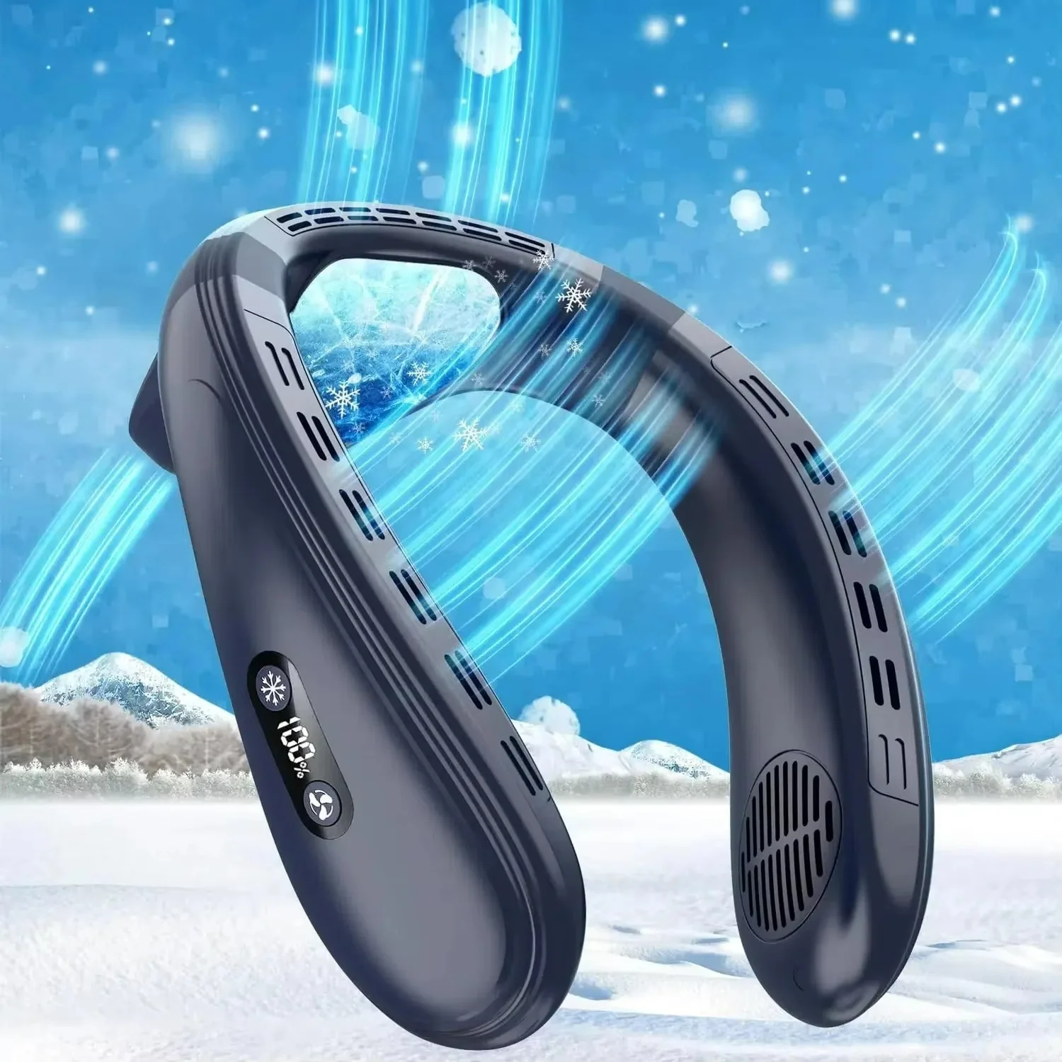 Unisex Kannettava Kaulatuuletin Ergonomisella Muotoilulla - Image 2