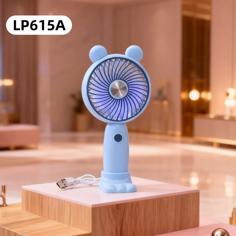 Unisex Minikäsituuletin USB-ladattava Taitettava Jalustalla - Image 12
