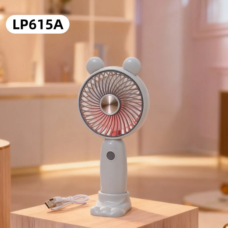 Unisex Minikäsituuletin USB-ladattava Taitettava Jalustalla - Image 17