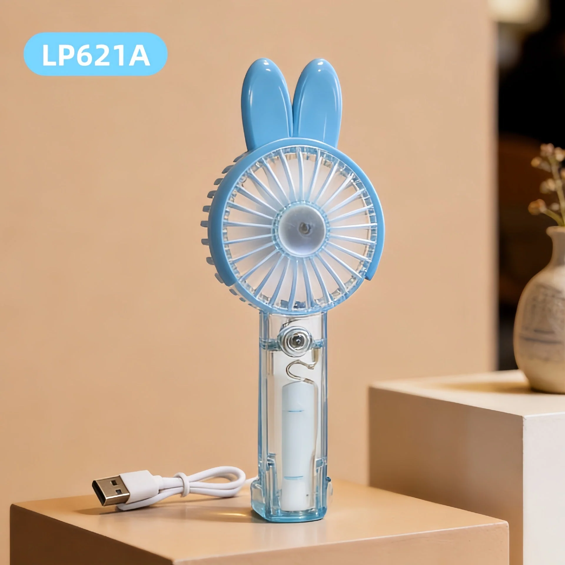 Unisex Minikäsituuletin USB-ladattava Taitettava Jalustalla - Image 18
